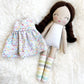 Heirloom Doll, Handmade Doll, Dress Up Doll, Yarn Haired Doll