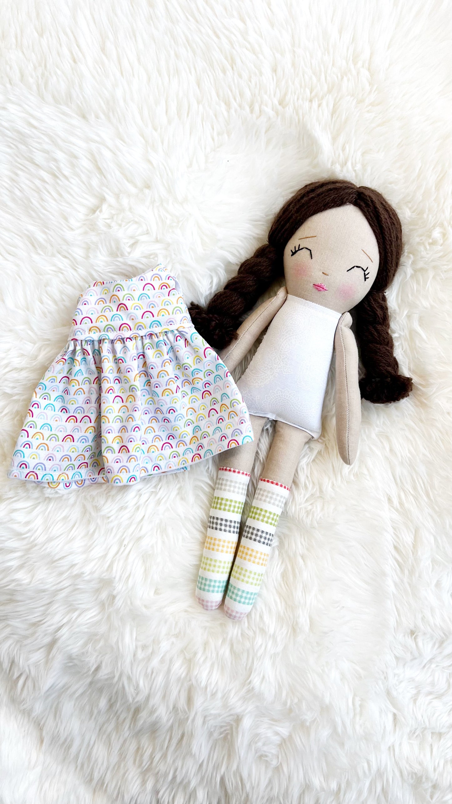 Heirloom Doll, Handmade Doll, Dress Up Doll, Yarn Haired Doll