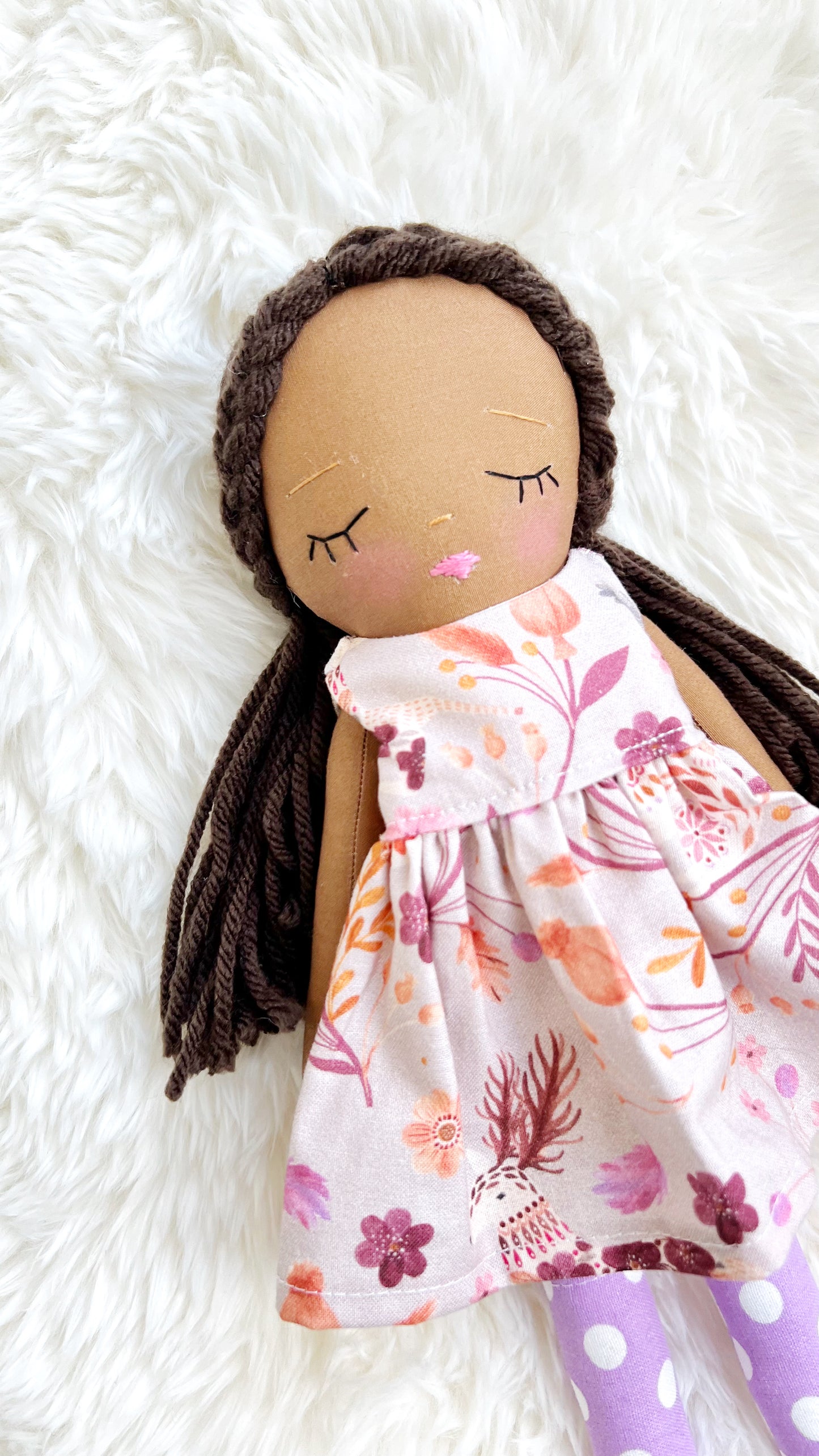 Heirloom Doll, Handmade Doll, Dress Up Doll, Yarn Haired Doll