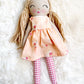 Heirloom Doll, Handmade Doll, Dress Up Doll, Yarn Haired Doll