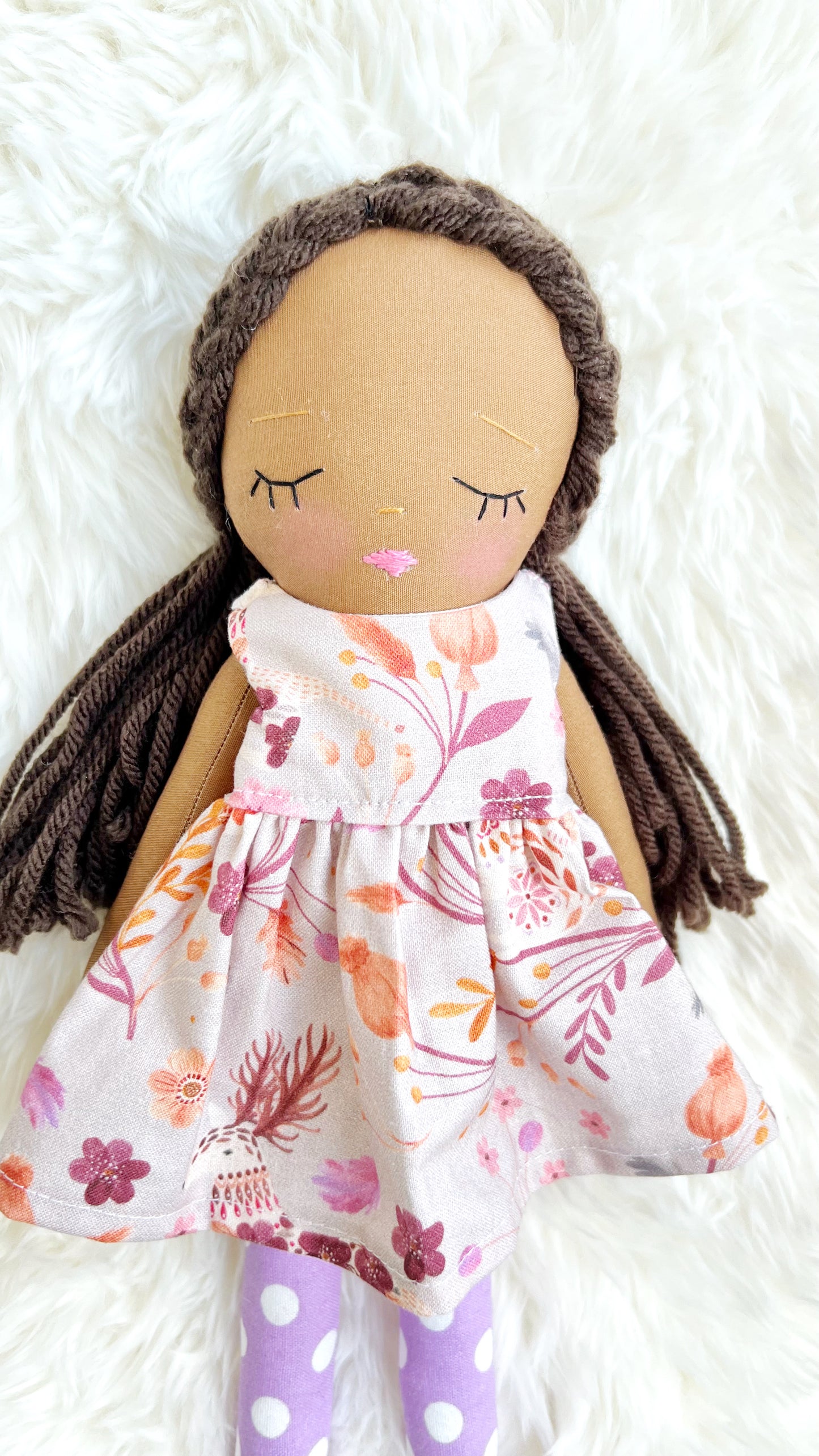 Heirloom Doll, Handmade Doll, Dress Up Doll, Yarn Haired Doll