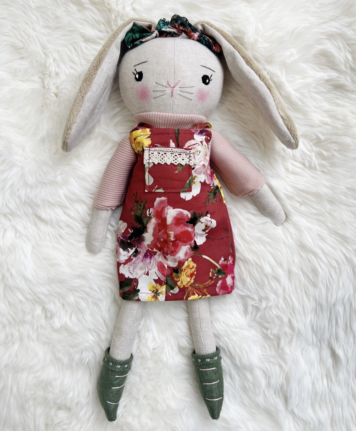 Bunny doll, bunny doll, linen bunny