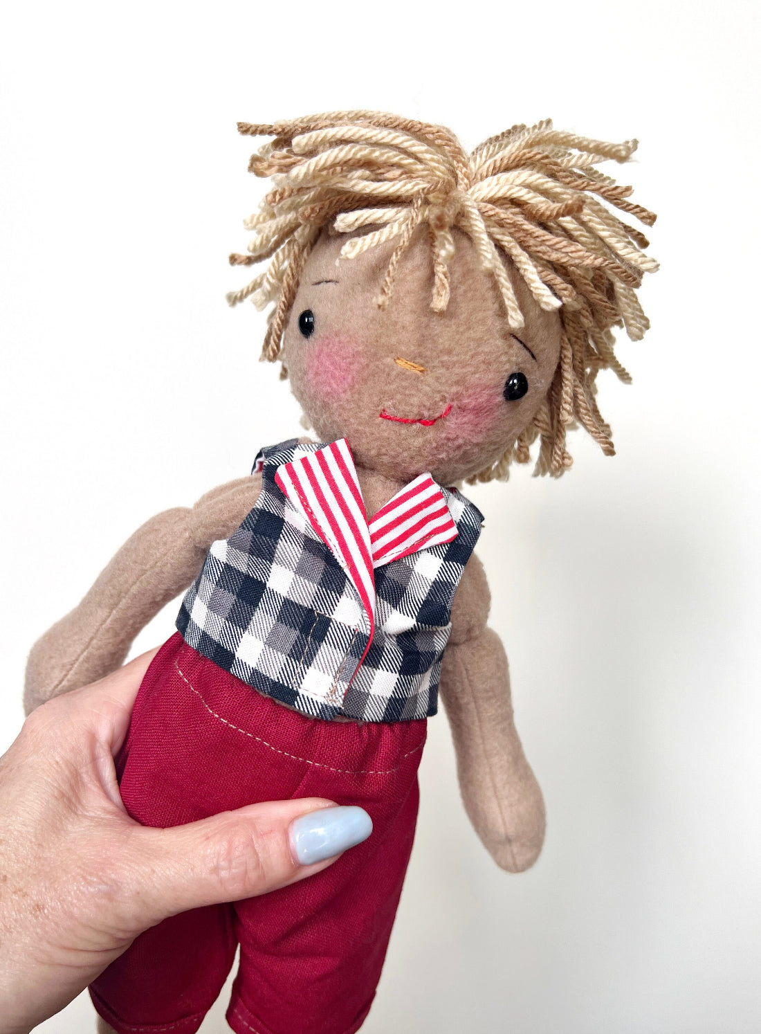 Boy Doll, gender neutral doll, cloth doll