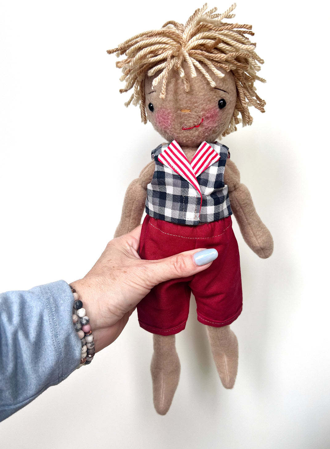 Boy Doll, gender neutral doll, cloth doll