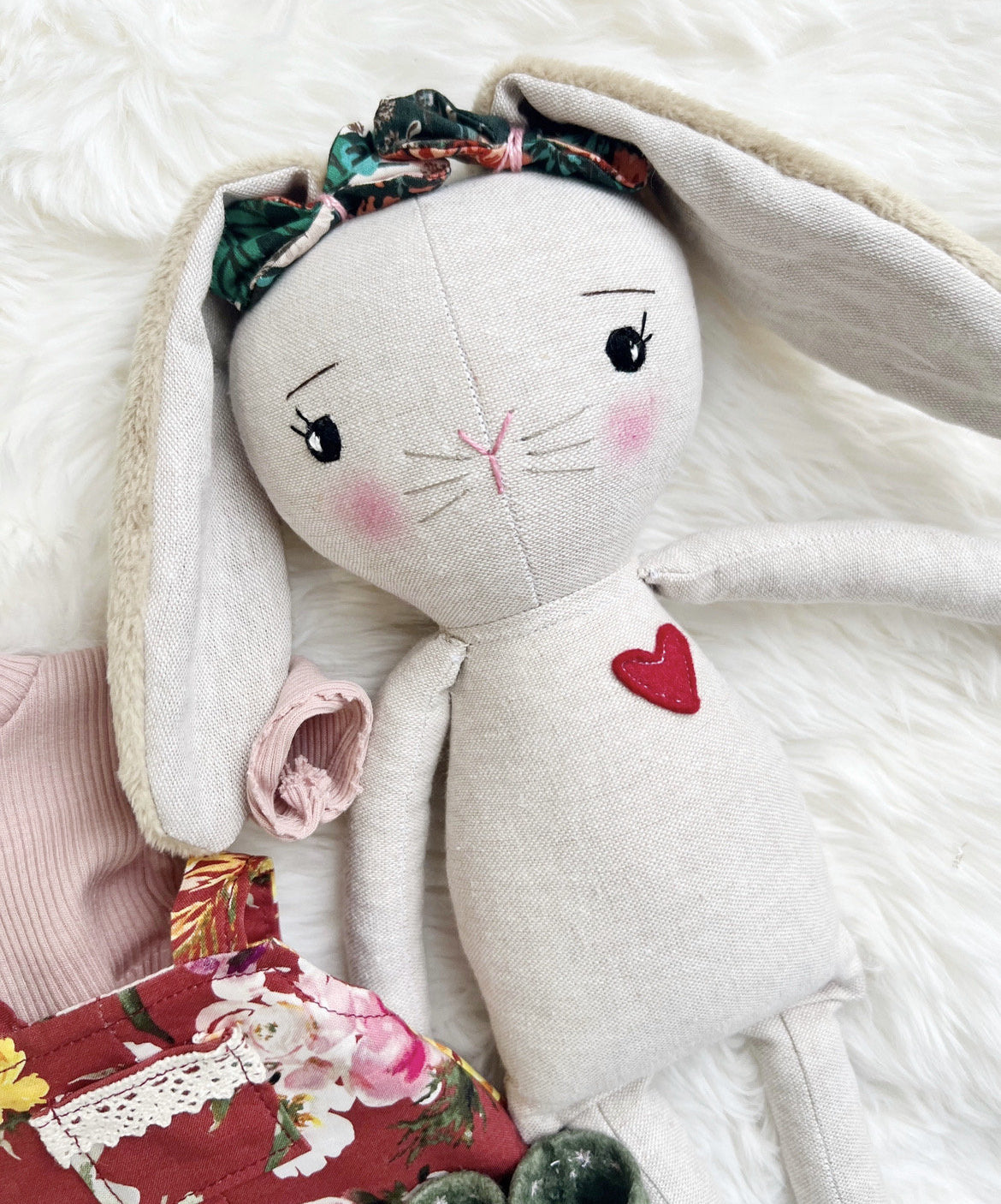 Bunny doll, bunny doll, linen bunny