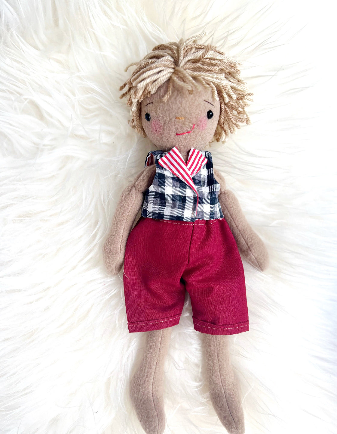 Boy Doll, gender neutral doll, cloth doll