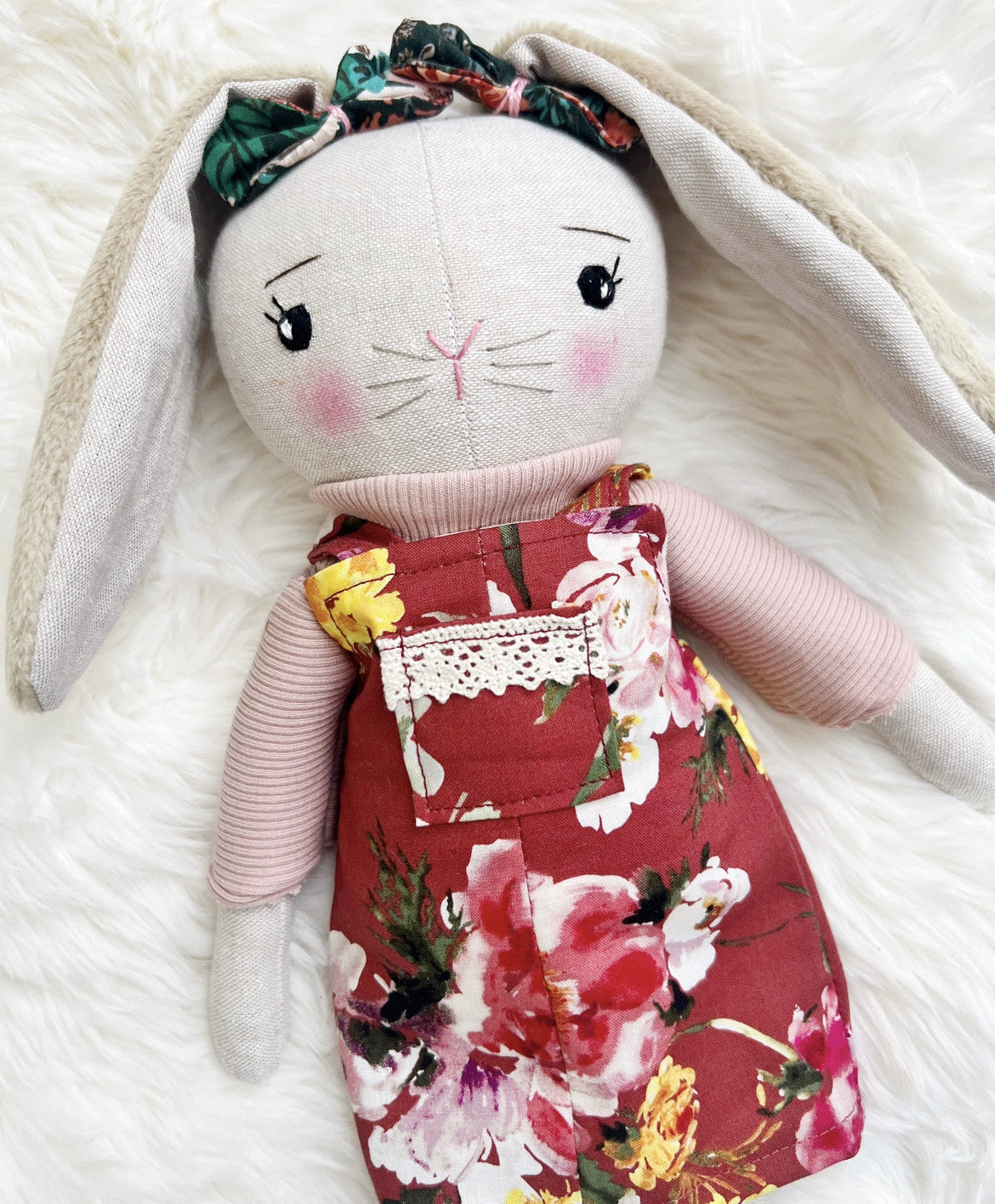 Bunny doll, bunny doll, linen bunny