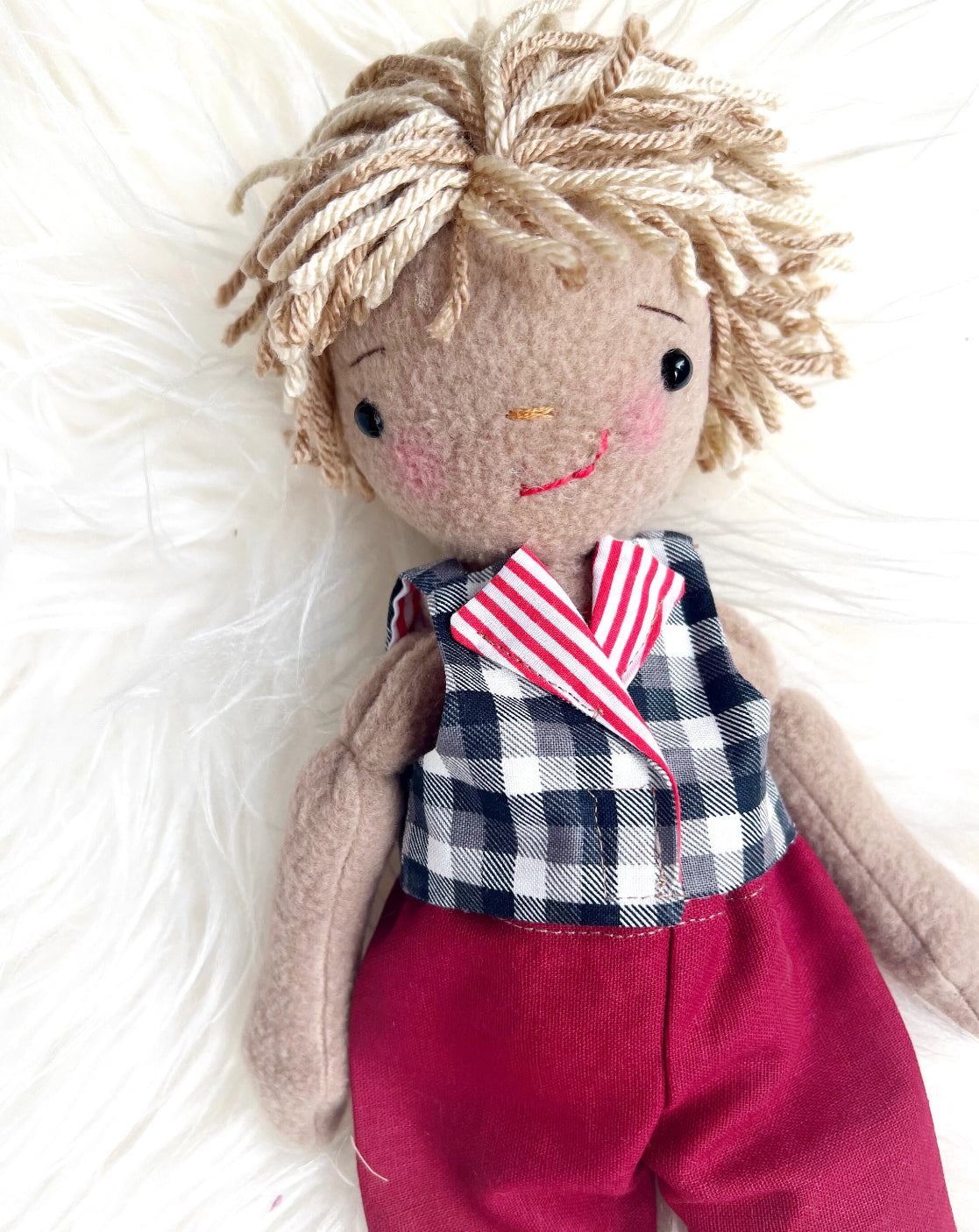 Boy Doll, gender neutral doll, cloth doll