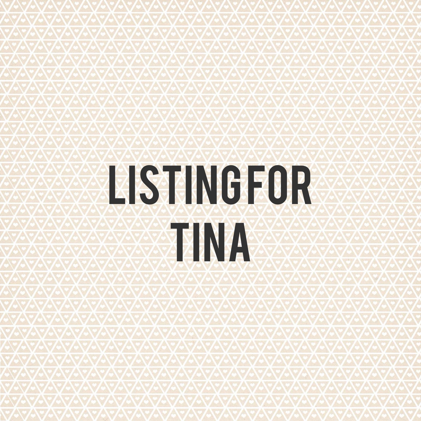 Listing for Tina