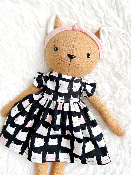 cat doll, cloth cat